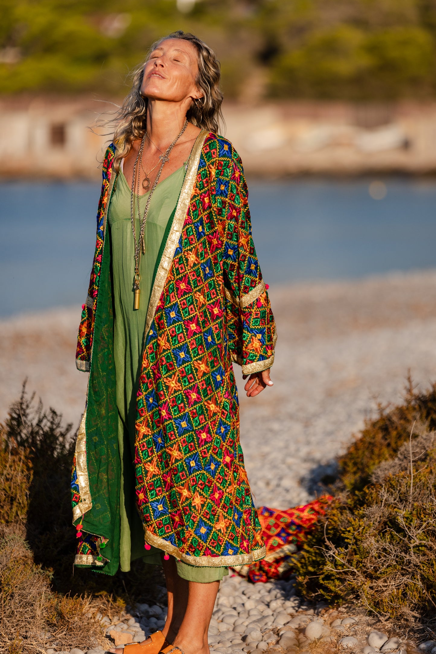Summer Limited Edition Kimono Jacket ( Green )