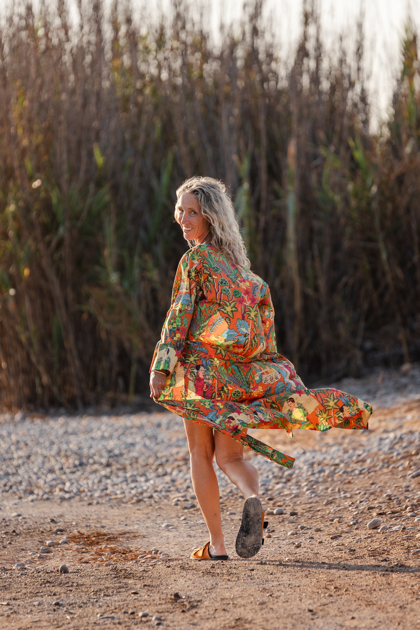Frida Limited Edition Kimono Jacket ( Orange )