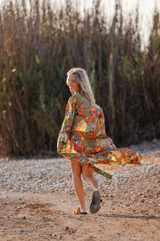 Frida Limited Edition Kimono Jacket ( Orange )