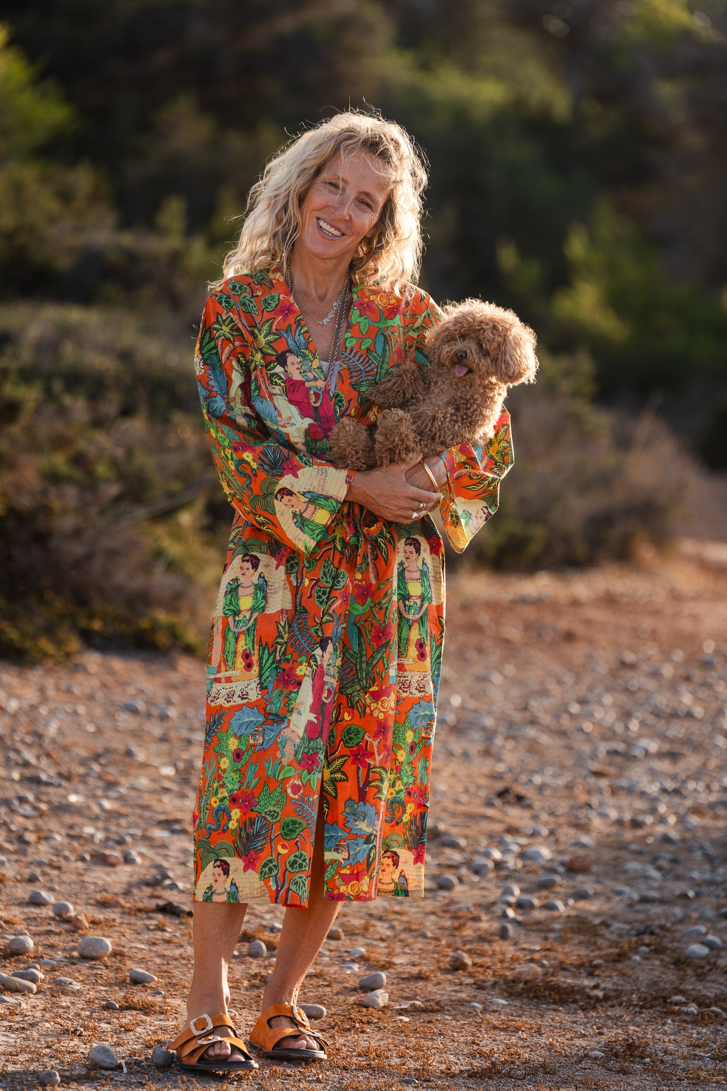 Frida Limited Edition Kimono Jacket ( Orange )
