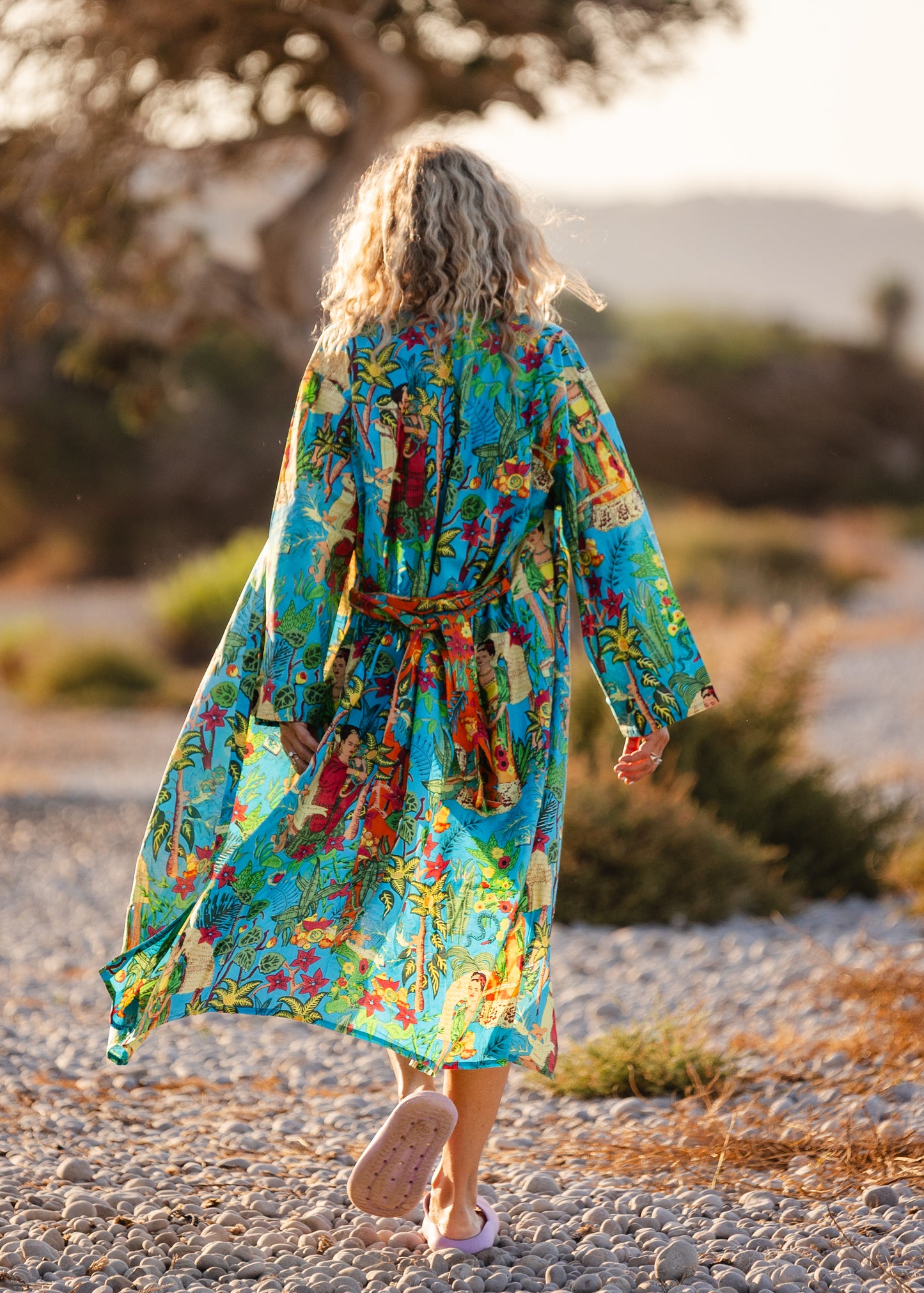 Frida Limited Edition Kimono Jacket ( Blue )
