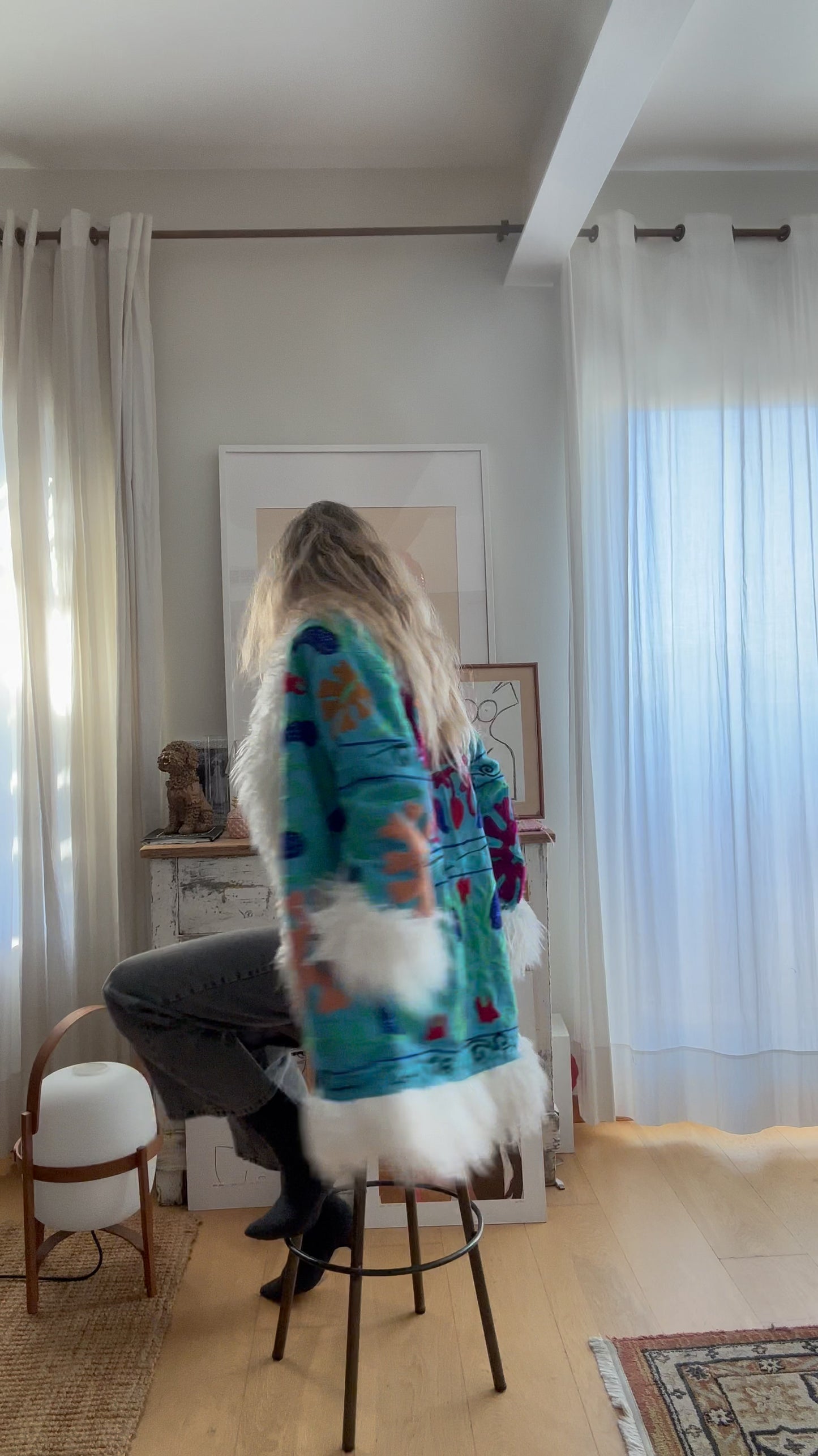 Suzany 3/4 Length Coat Limited Edition Turquesa