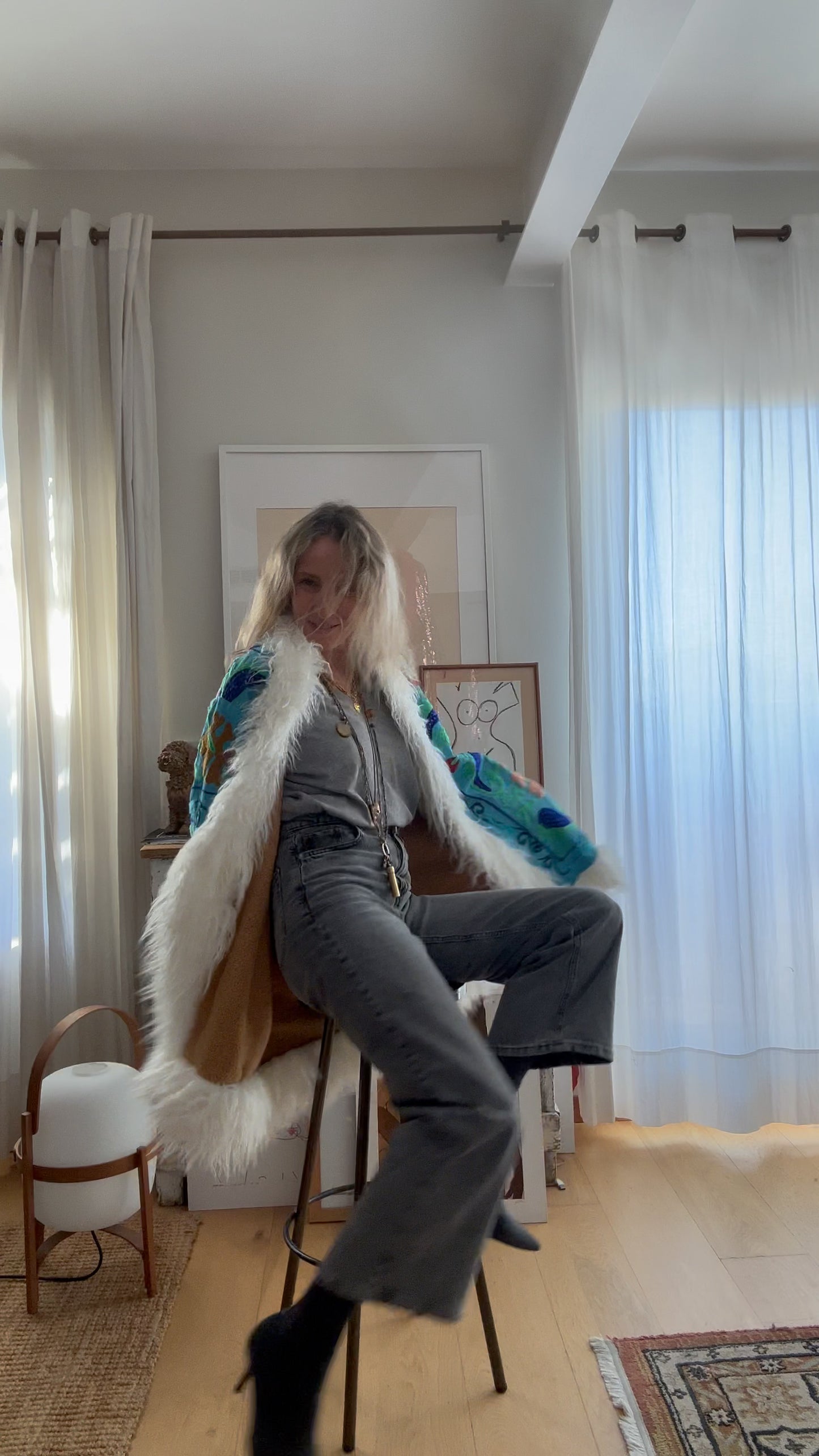 Suzany 3/4 Length Coat Limited Edition Turquesa