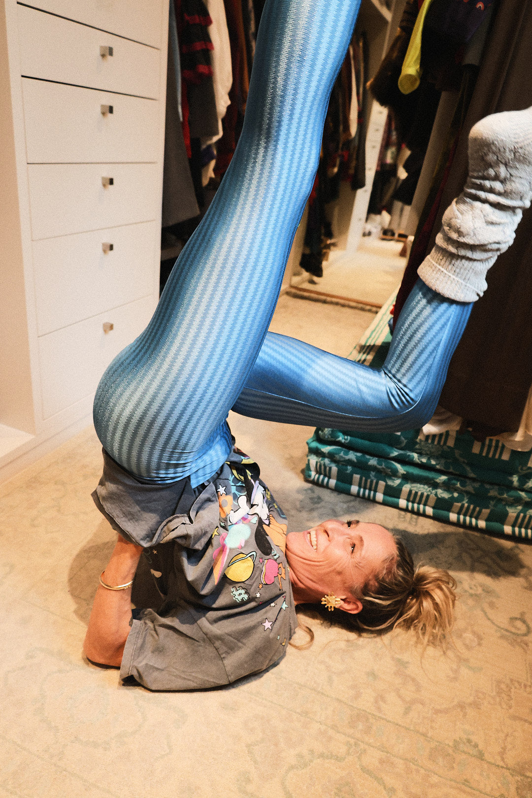 Fashion Blue Leggings