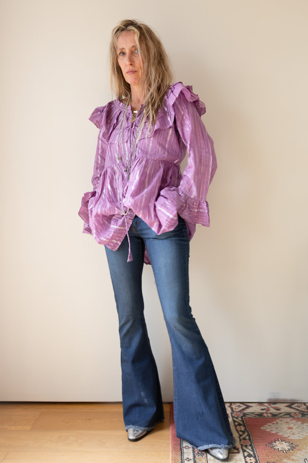 Blusa Romántica Edición Limitada Lila