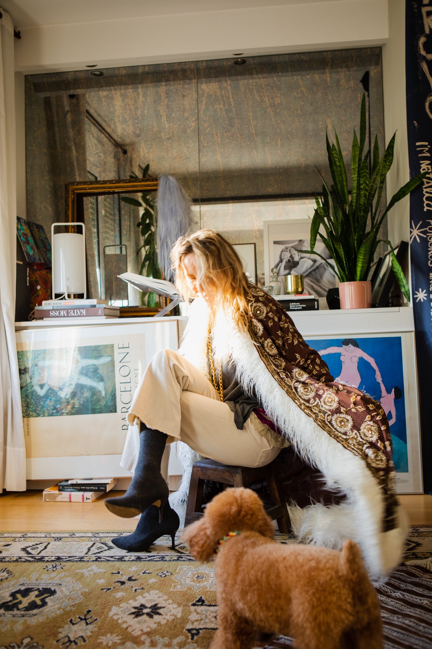 Winter Limited Edition Brown White trim Coat