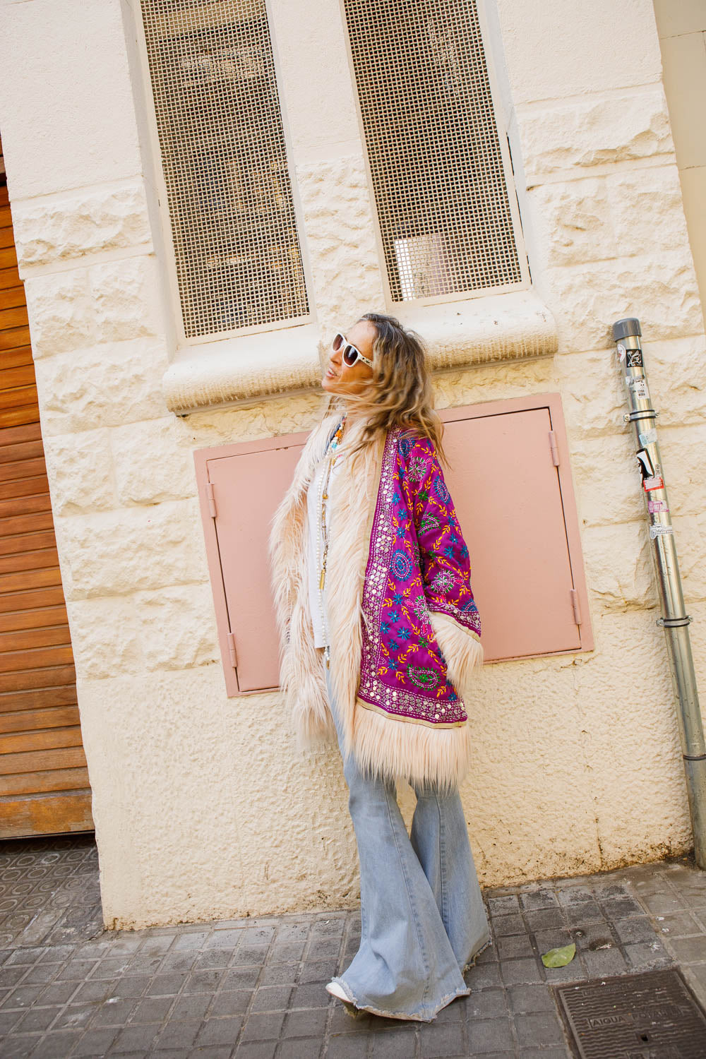 Phulkari Coat Limited Edition Lilac