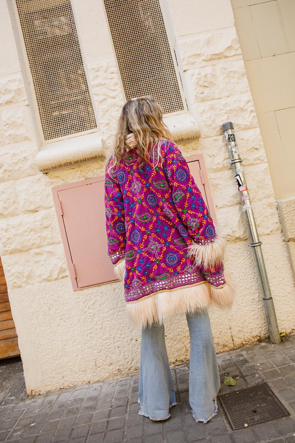 Phulkari Coat Limited Edition Lilac