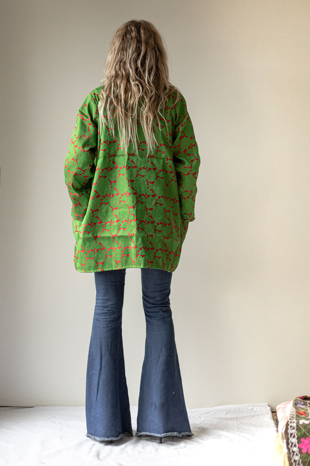 Rose Limited Edition Kimono Jacket (Forest Green)