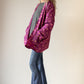 Rose Limited Edition Kimono Jacket (Pink, Purple & Yellow Leaves)