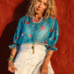 Panama Limited Edition Blouse ( Blue )