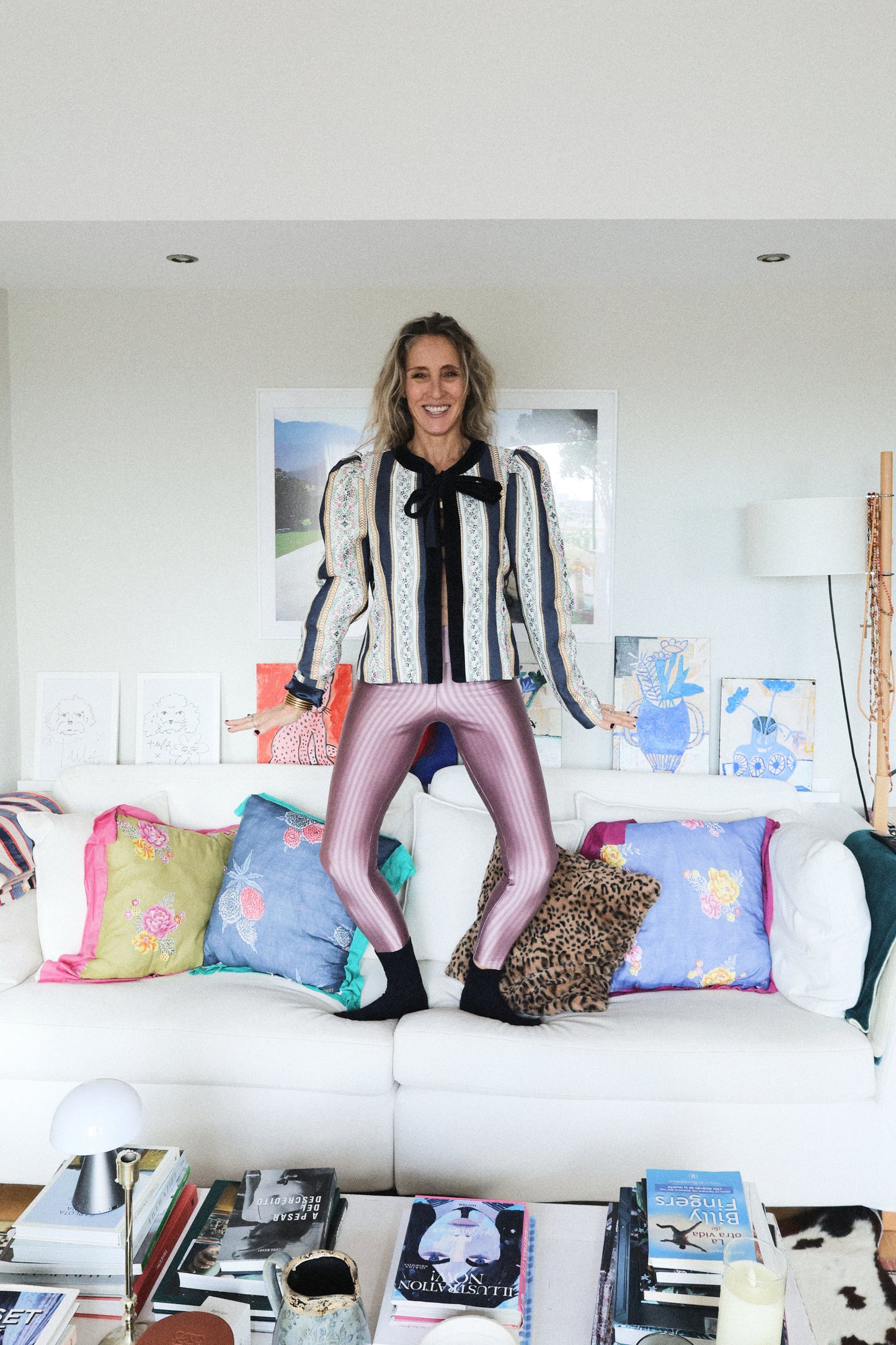 Fashion champagne leggings