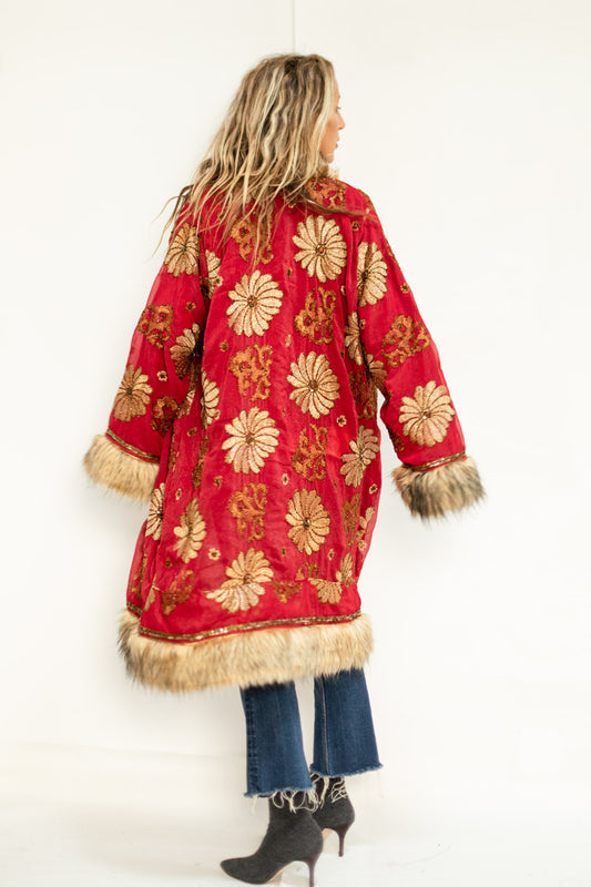 Winter Limited Editon Flowers Coat