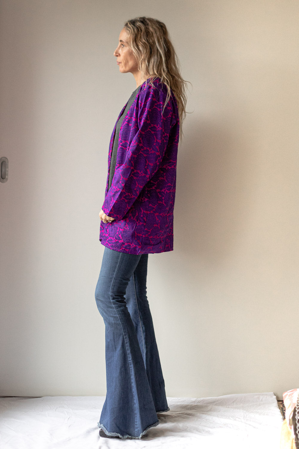 Rose Limited Edition Kimono Jacket (Purple)