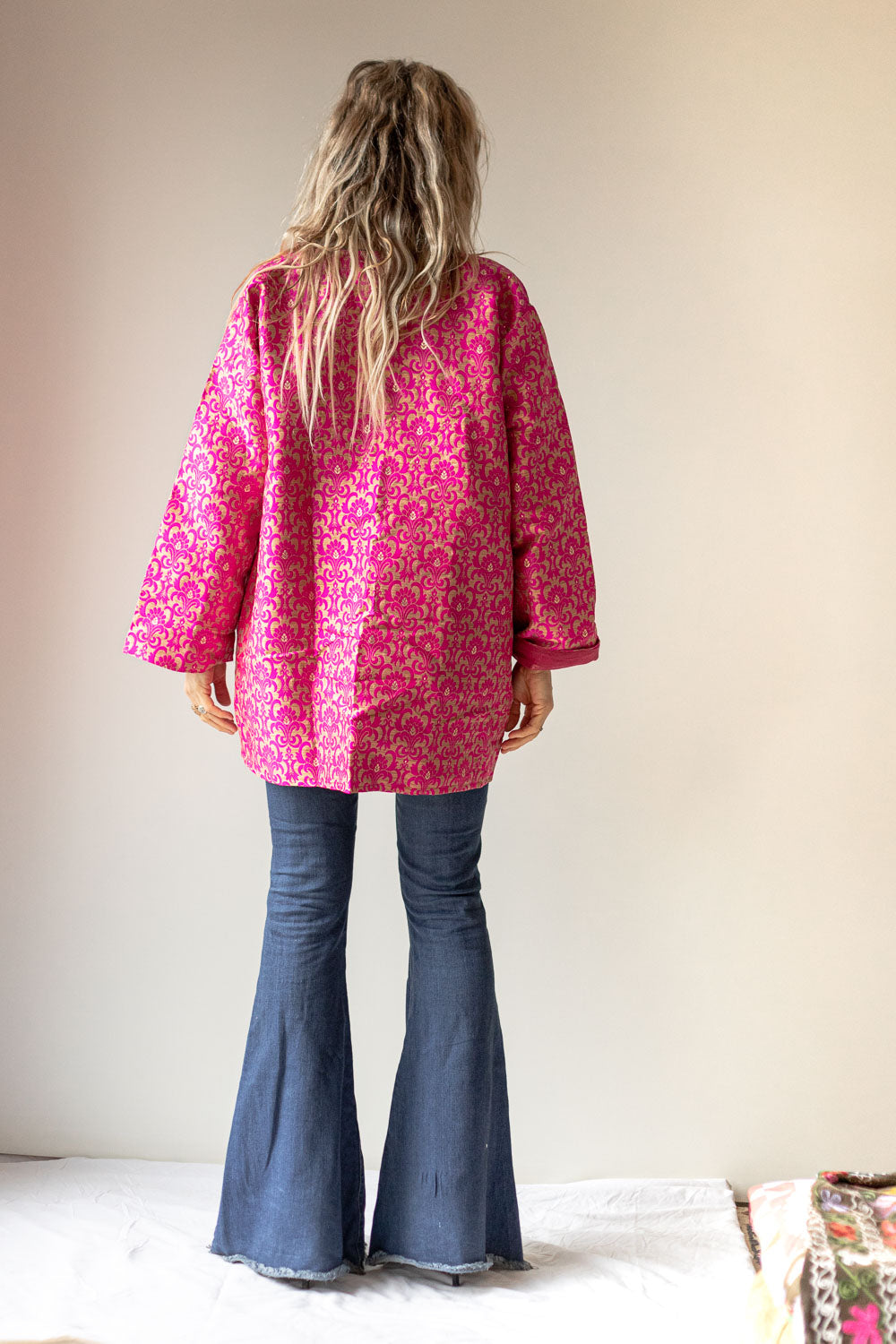 Chaqueta tipo kimono de edición limitada Rose (rosa brillante)